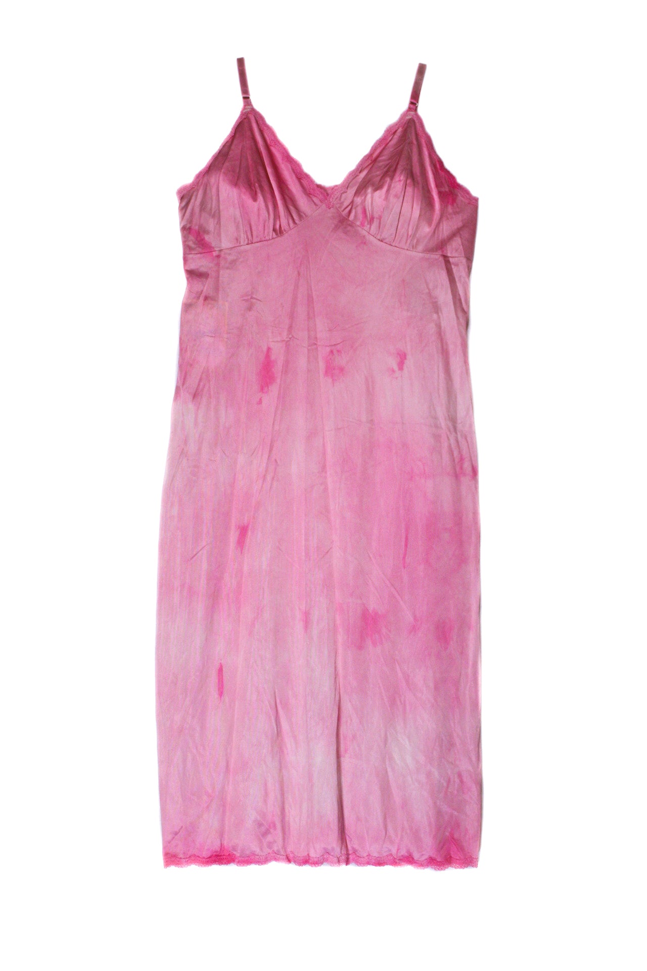pink tie dye slip dress Tie Dye Lady Slip Dress