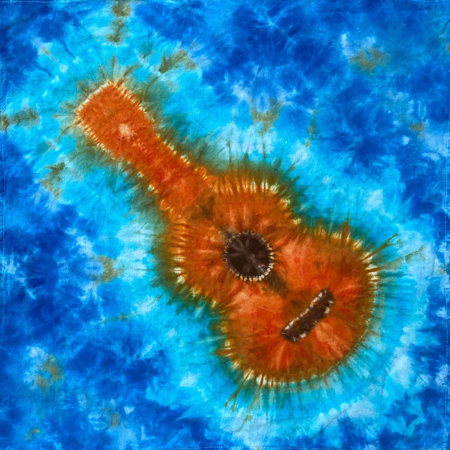 Guitar Tie Dye Mini Tapestry