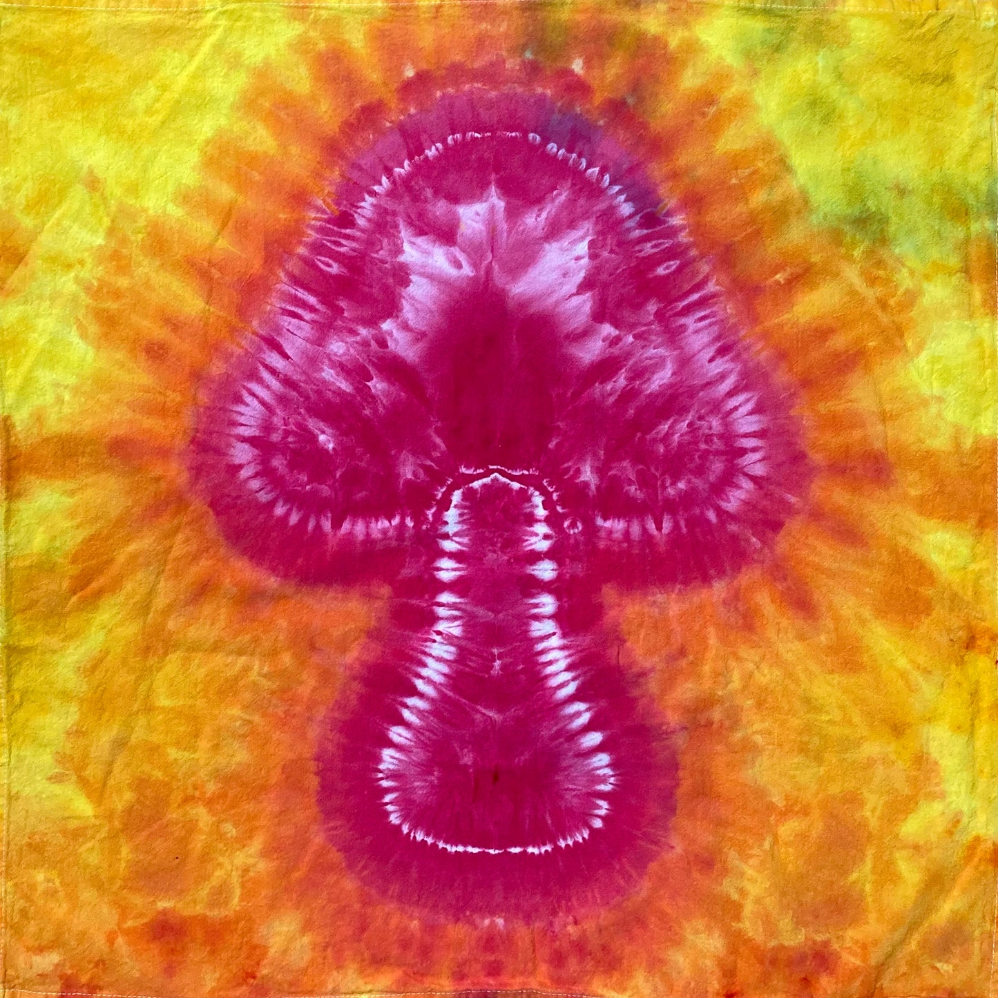 Mushroom Tie Dye Mini Tapestry