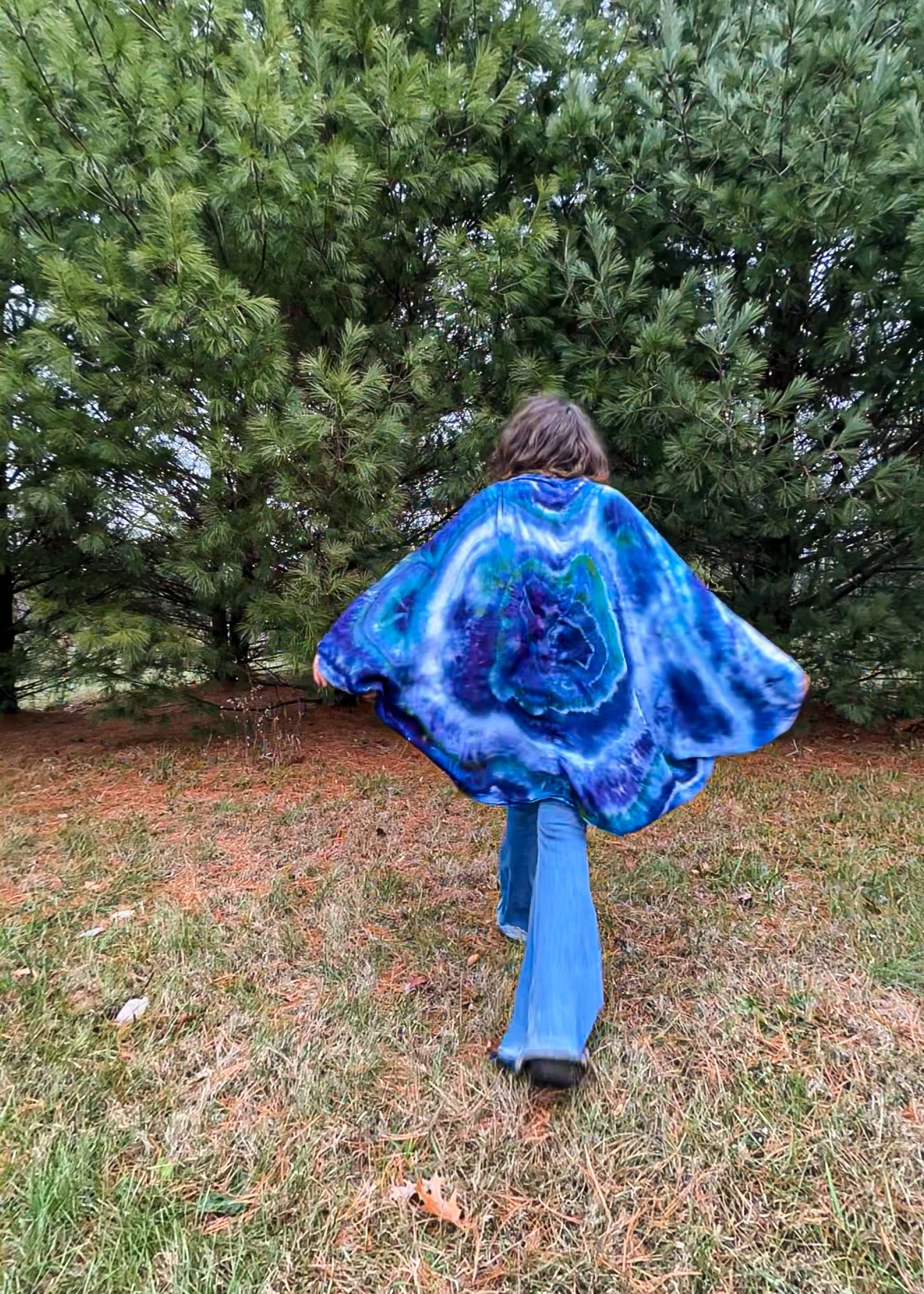 Free Size Tie Dye Cocoon Duster