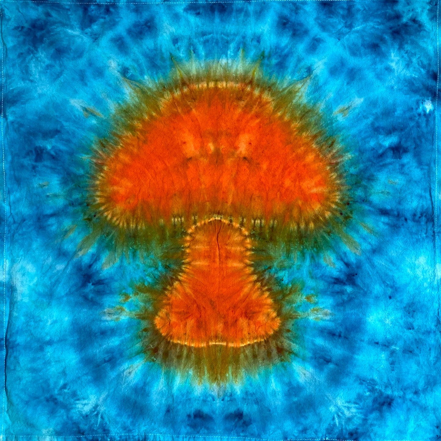 Mushroom Tie Dye Mini Tapestry